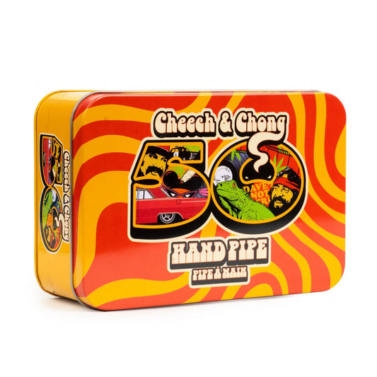 "5" Color Changing 50th Anniversary Sherlock" Hand Pipe By Cheech & Chong Glass