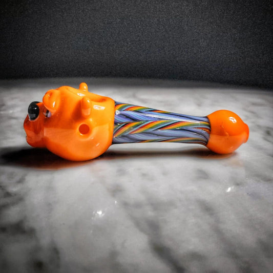 "Angry Bear" Handpipe By OBE 906 Glass