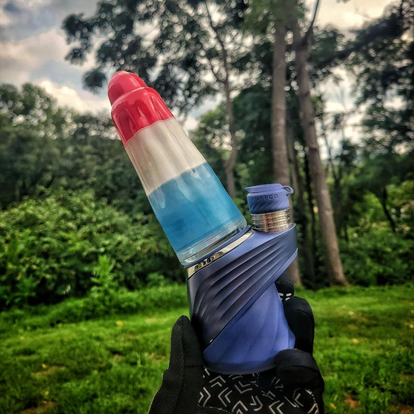 "Bomb Pop #1" Puffco Attachments By Soul Masta Glass