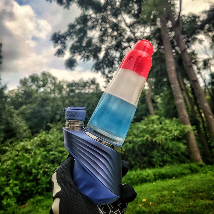 "Bomb Pop #1" Puffco Attachments By Soul Masta Glass