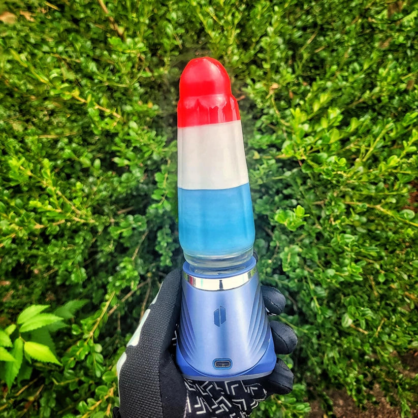 "Bomb Pop #2" Puffco Attachments By Soul Masta Glass