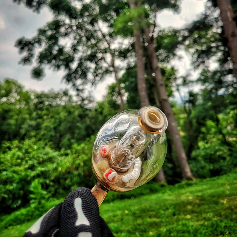 "Crepes & Berries Skillet" Puffco Attachment By Soul Masta Glass