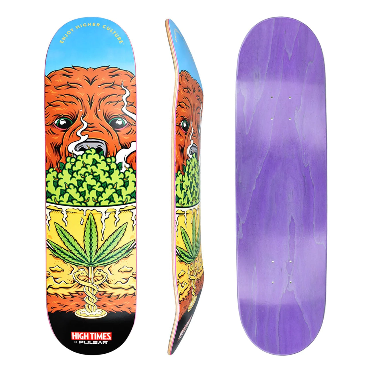 High Times X Pulsar "Cannabear" Skate Deck