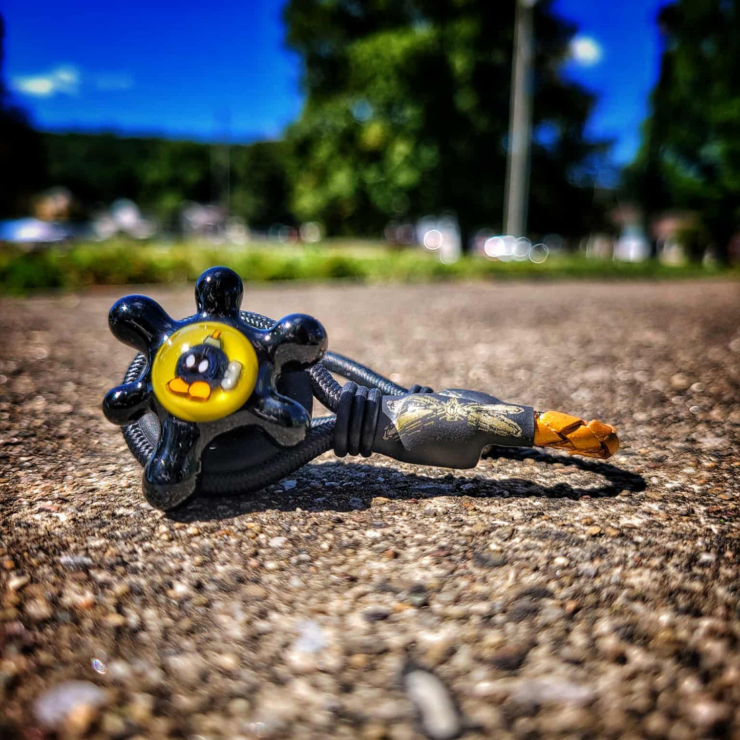 "Elegant Bob-omb" OBE906 Glass X Tuff Tether Combo