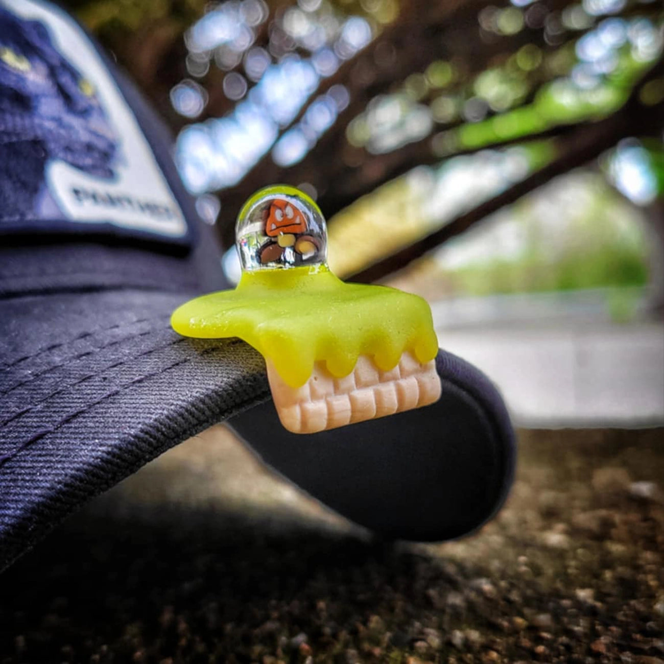 "Goomba" Hat Pin By OBE 906 Glass