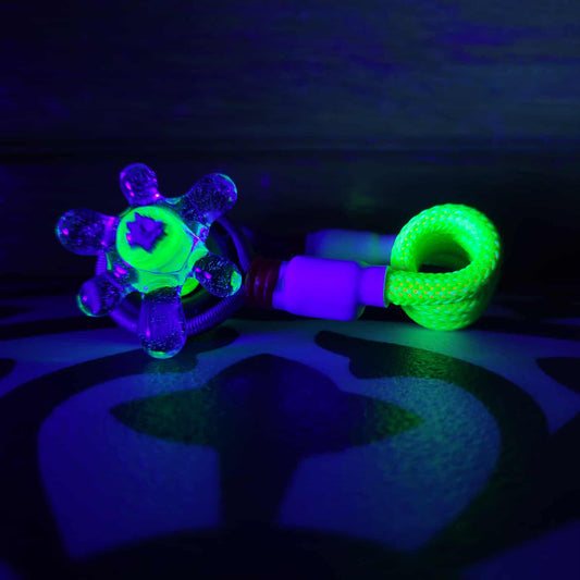 "Gengar's Multiuniverse UV" OBE906 Glass X Tuff Tether Combo