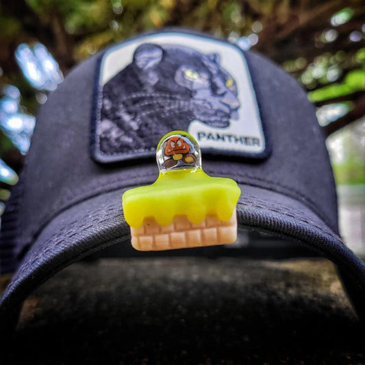 "Goomba" Hat Pin By OBE 906 Glass