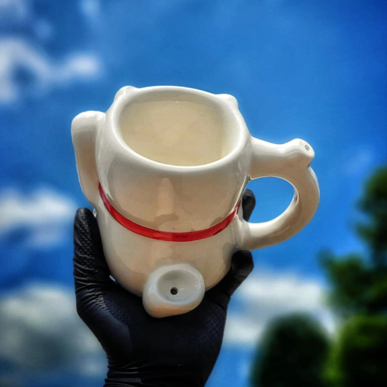 "Lucky Cat" Handpipe Mug