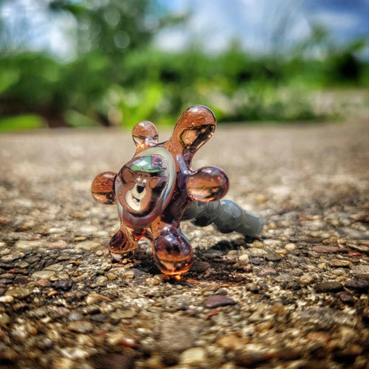 "CFL Brown Little John Splat" Joystick By OBE 906 Glass