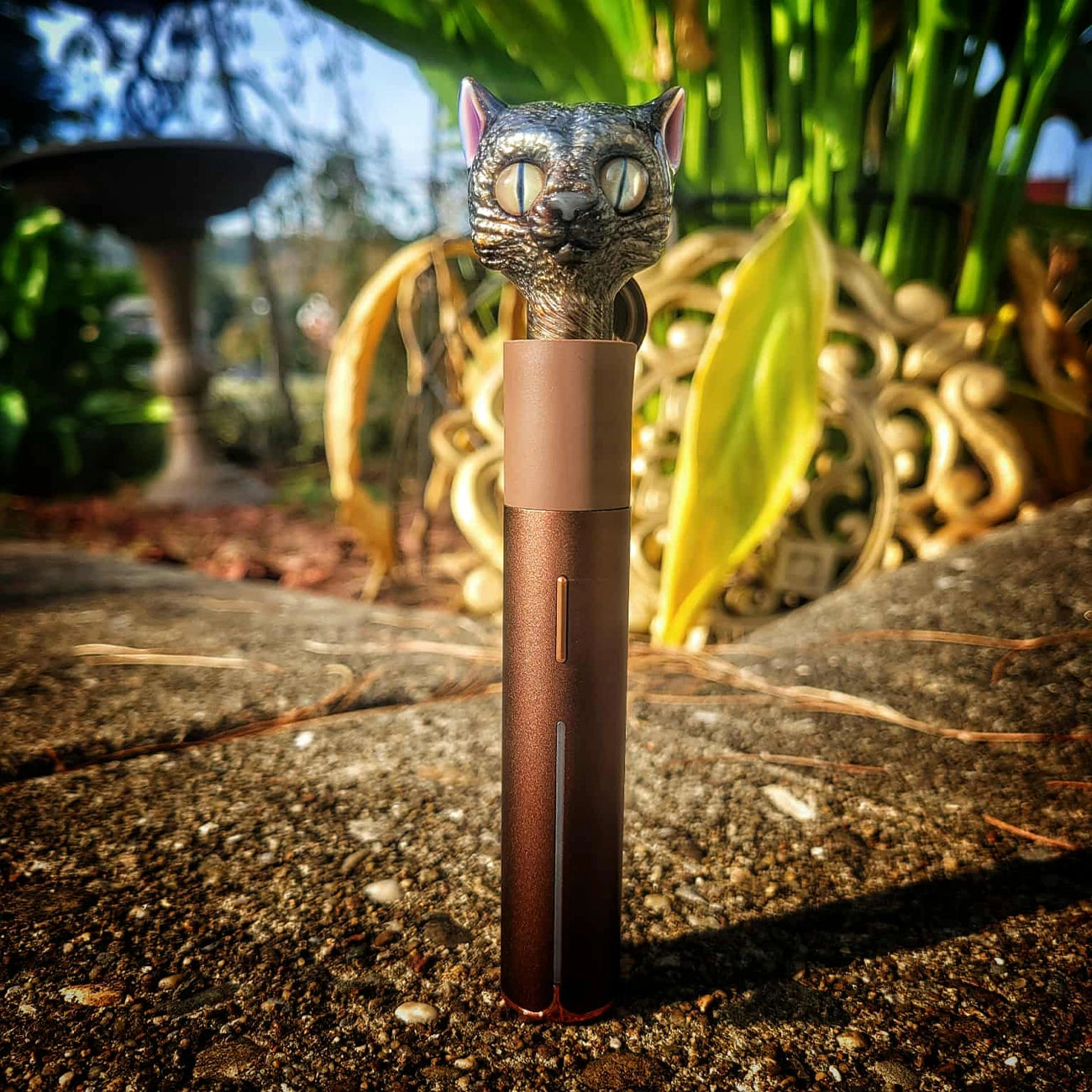"Dragon Scale Kitty" Puffco Pivot Tip By Nathan Belmont Glass
