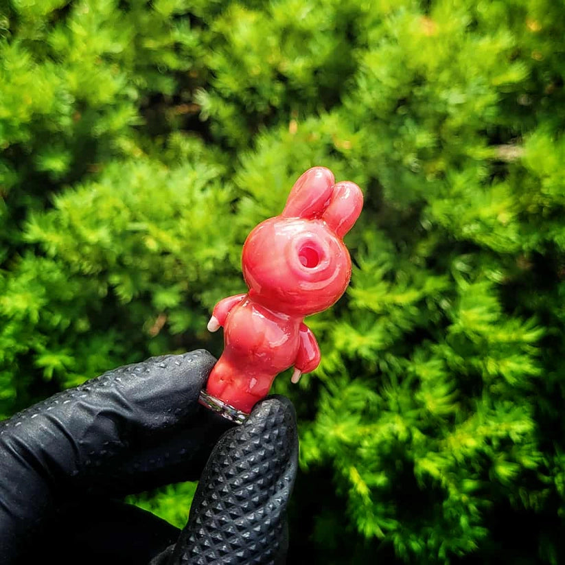 "Lychee Lapufpuf" Pivot Tip By Tammy Baller Glass