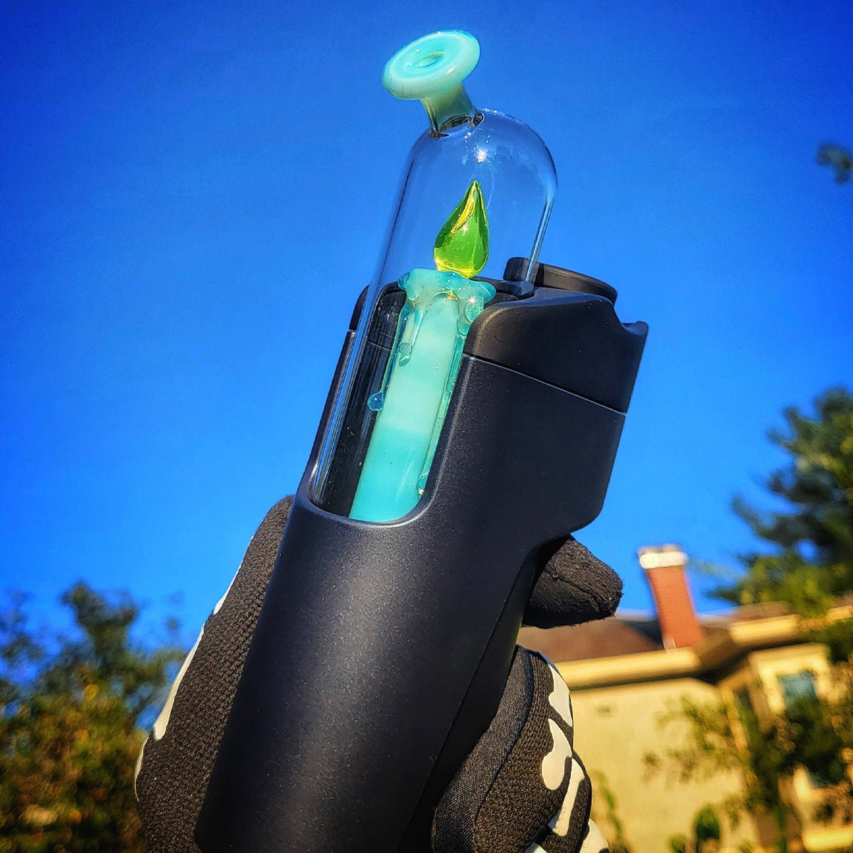 "Meta Ion UV Candle" Dr.Dabber Switch Go Attachment By Meademade Glass
