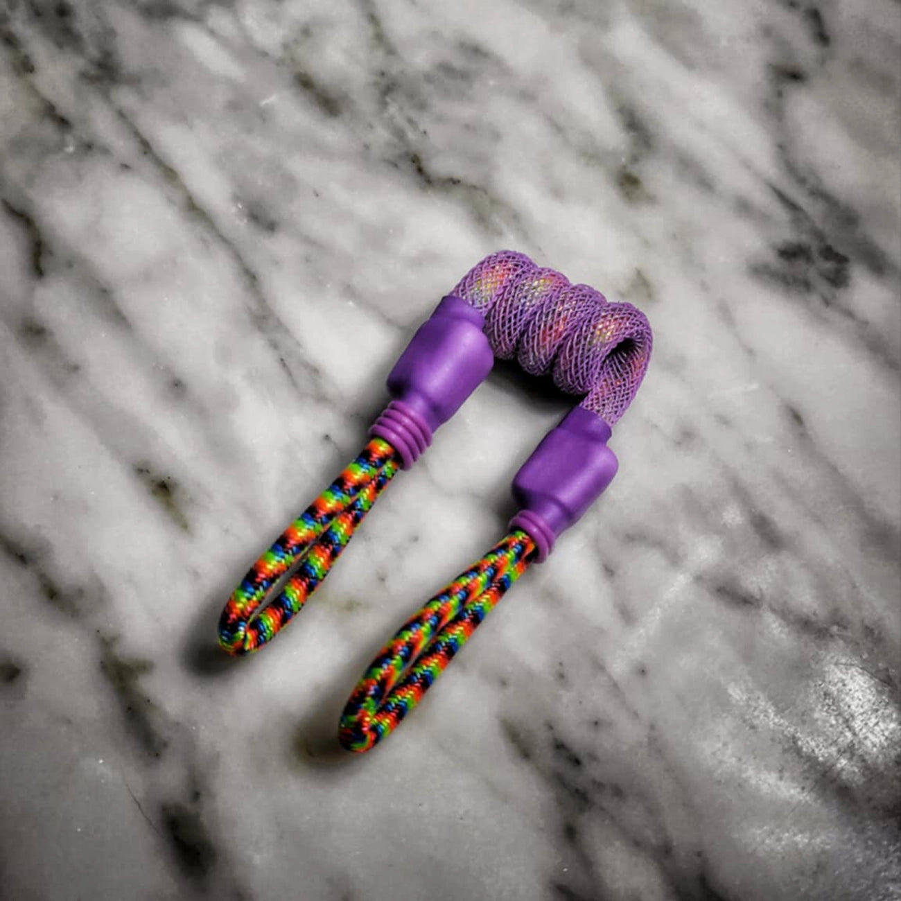 "Nano Prideful Lisa Frank UV" Multi-E-Rig Tuff Tether