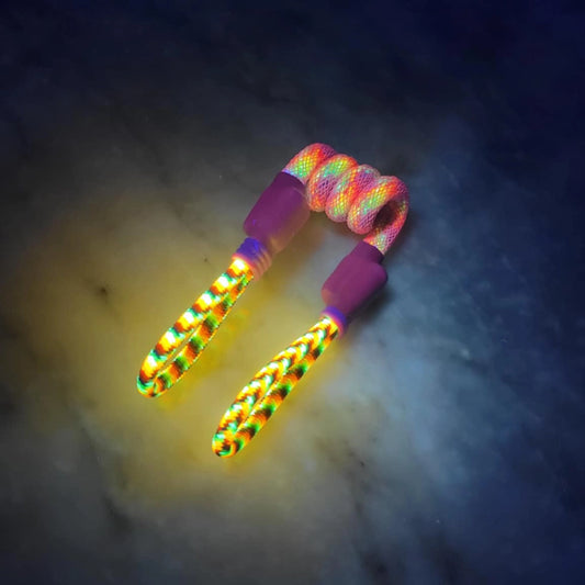 "Nano Prideful Lisa Frank UV" Multi-E-Rig Tuff Tether