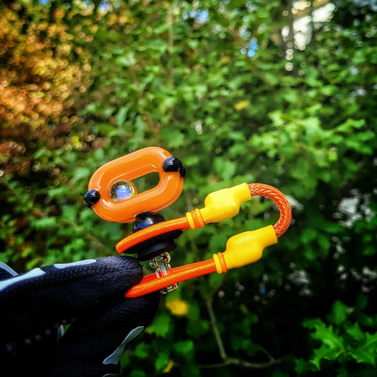 "Pumpkin Wraith UV" JNG Glass X Tuff Tether Combo