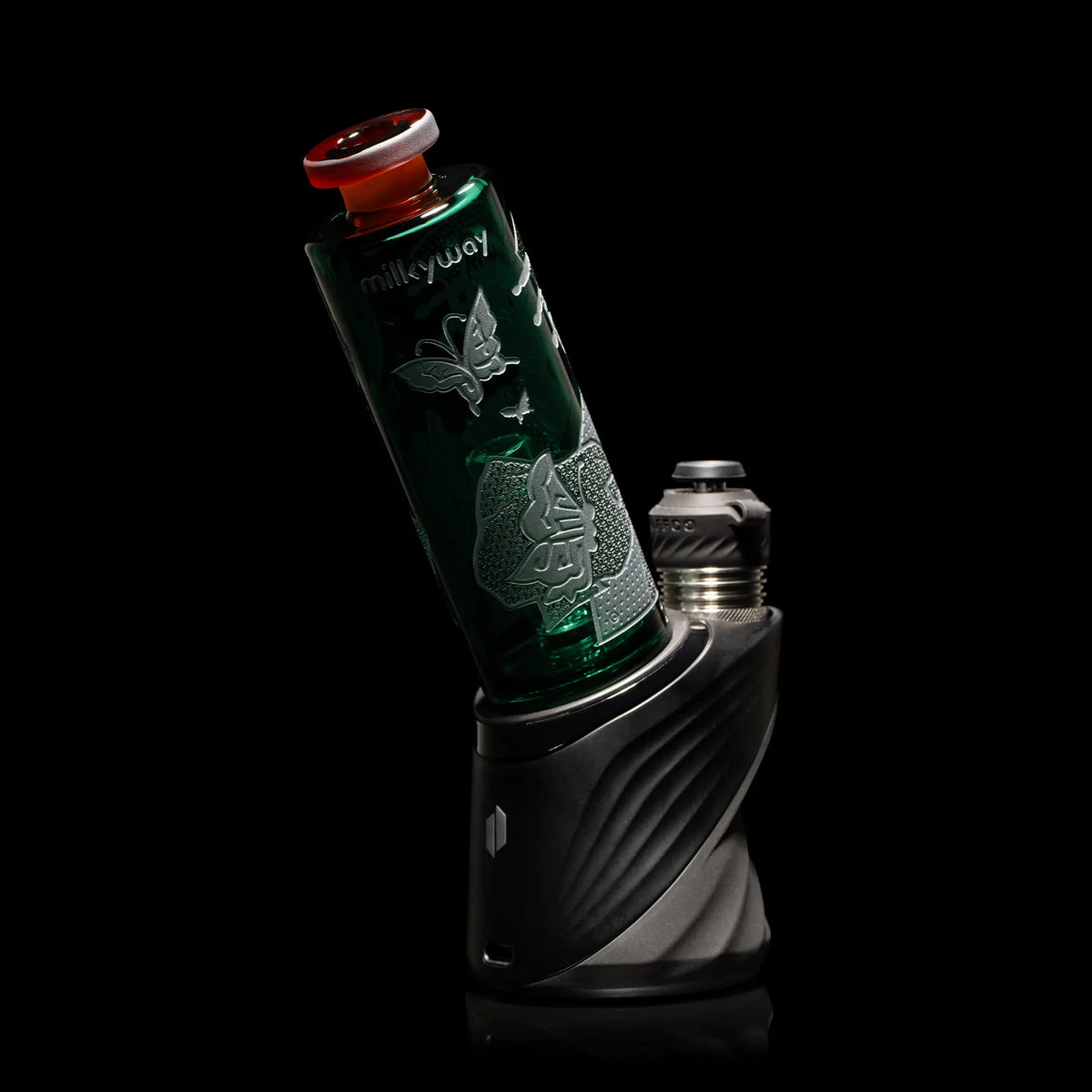 "Teal Kabui Act One " Puffco Attachment By Milkyway Glass