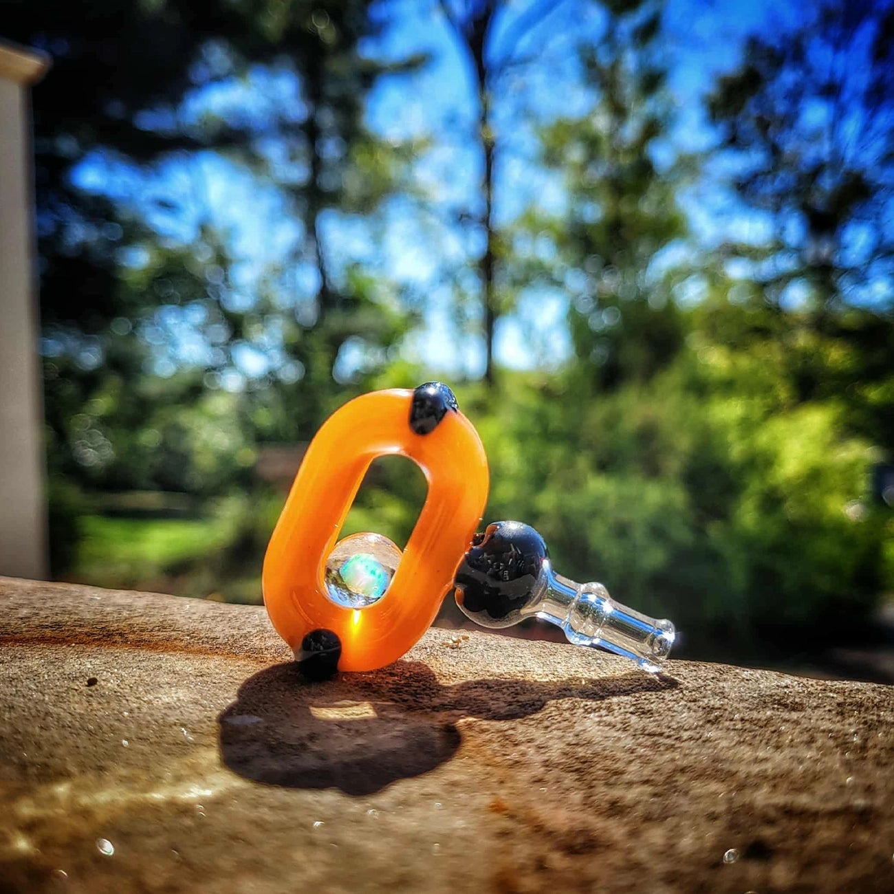 "Pumpkin Spice Galaxy" 3DXL Joystick By JNG Glass