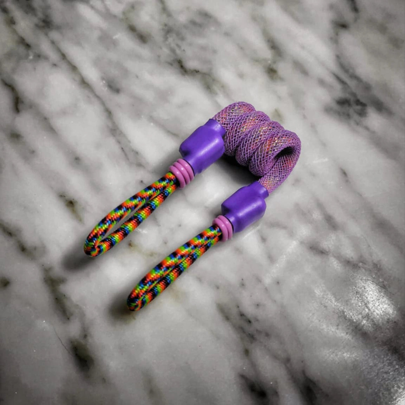 "Prideful Lisa Frank UV" Multi-E-Rig Tuff Tether