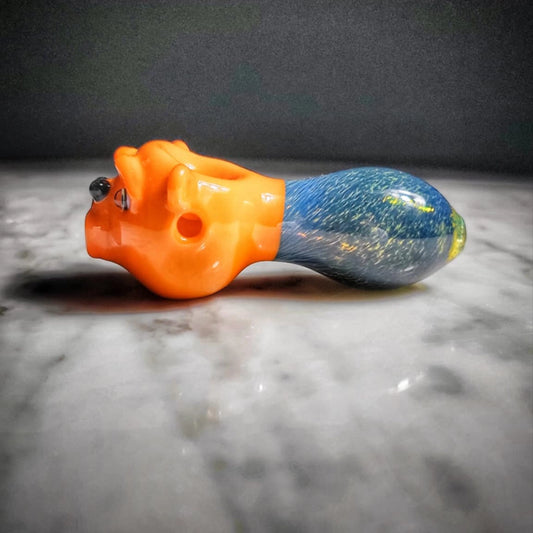 "Shocked Bear" Handpipe By OBE 906 Glass