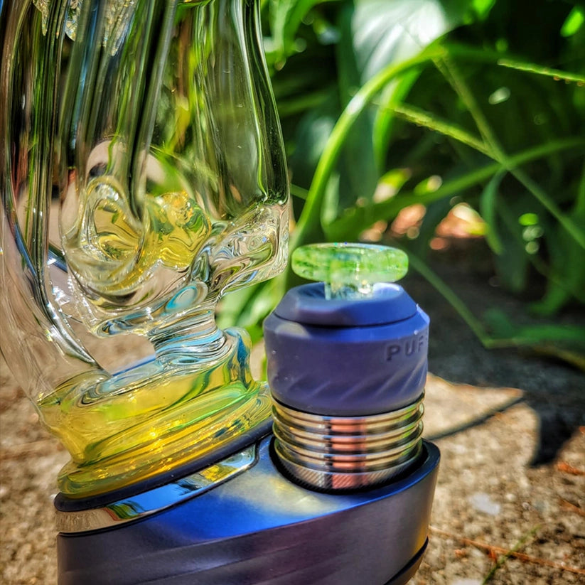 "Top Hat Skully #3" Puffco Recycler By Weil Glass