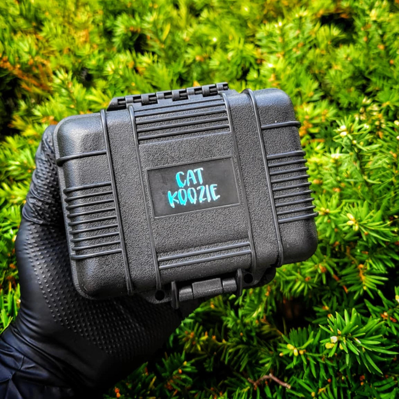 "LE Black & Teal Cat Koozie" Freezeable Case By Terp Koozie
