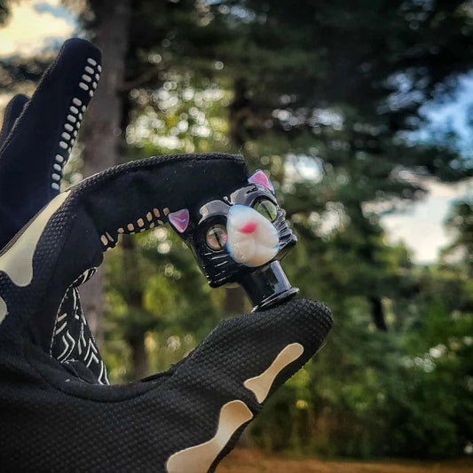 "Tuxedo Kitty" Puffco Pivot Tip By Nathan Belmont Glass