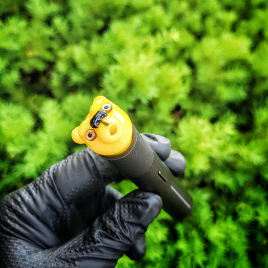 "Terp Scare Bear" Puffco Pivot Tip By OBE 906 Glass