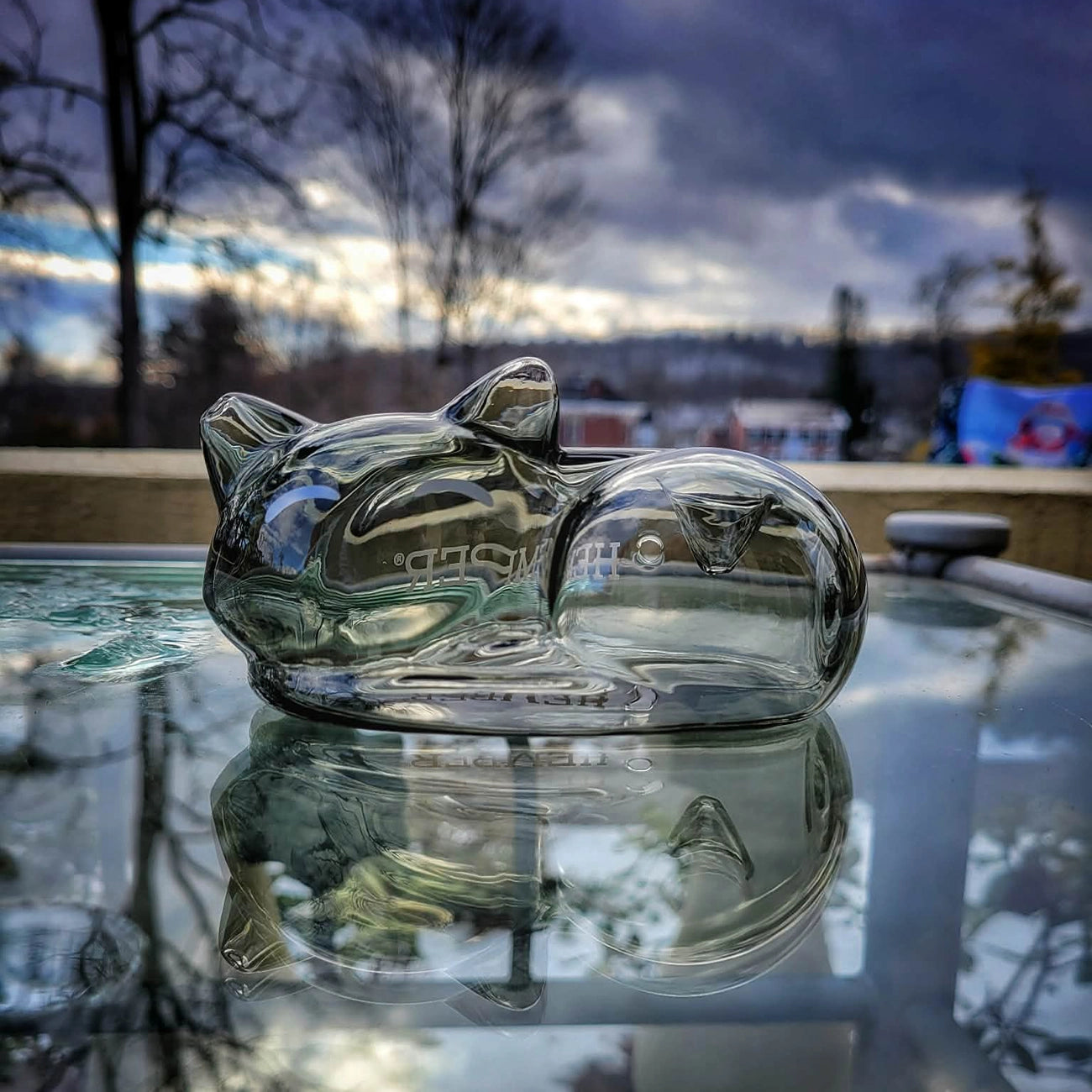 "Alley Cat" Hand Pipe By Hemper Glass