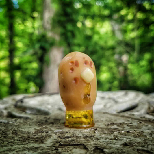 "#3 Butter Potato" Dr. Dabber Ghost 2 Top By Alec Blows Glass