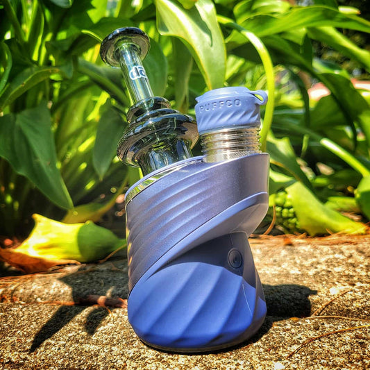 "Smoked Dry Bell" Puffco Dry Top By Dop Glass