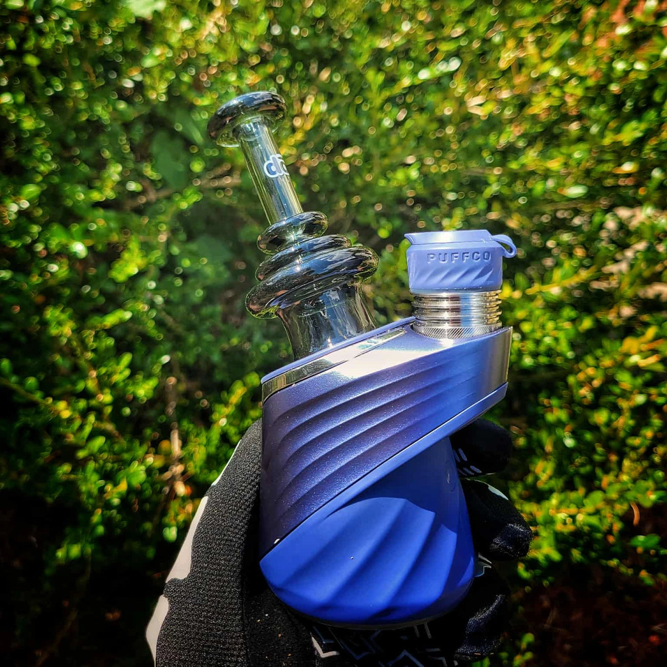 "Smoked Dry Bell" Puffco Dry Top By Dop Glass