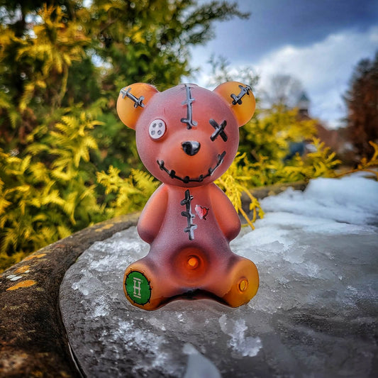 "Scare Bear" Hand Pipe By Hemper Glass