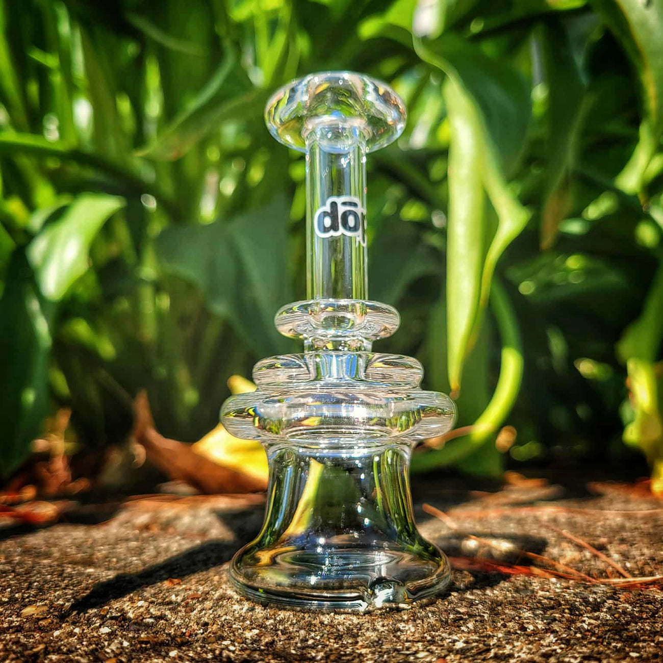 "Clear Dry Bell" Puffco Dry Top By Dop Glass