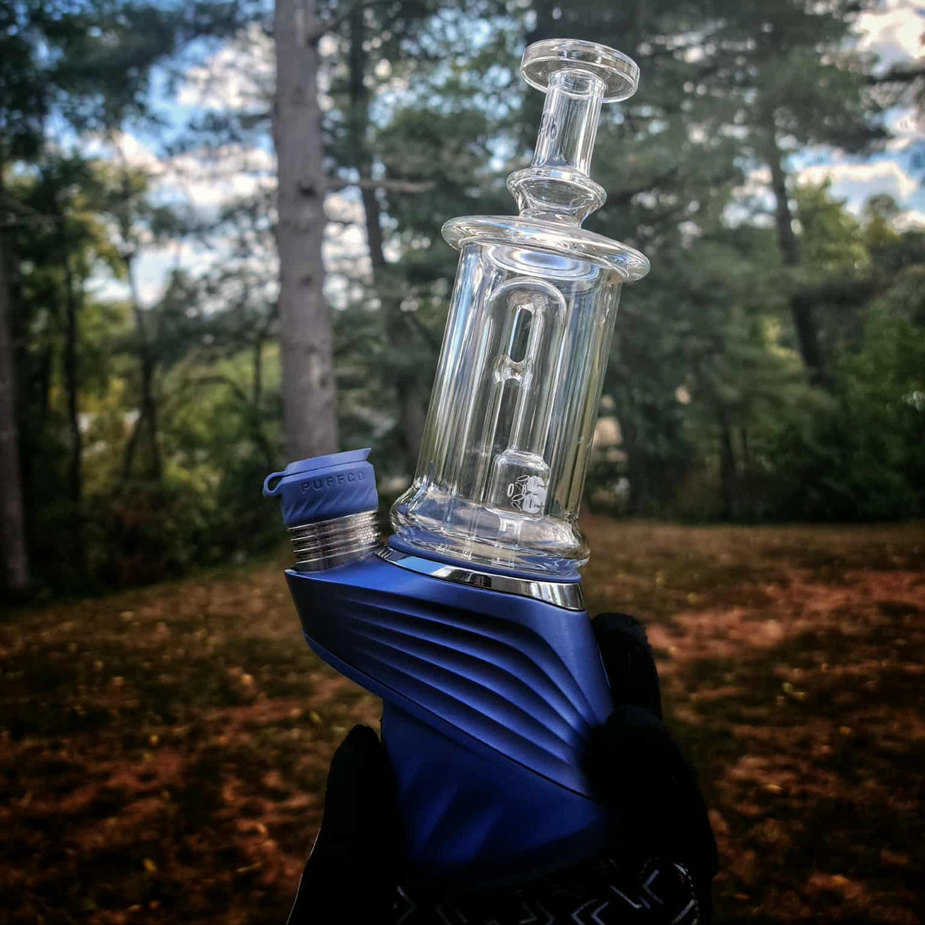 "Clear Seed Perc Chugger" Puffco Attachment By Dop Glass