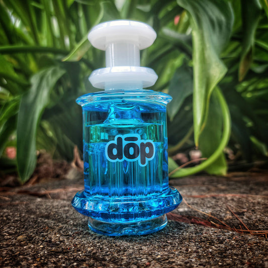 "Blue Glycerin" Puffco Attachment By Dop Glass