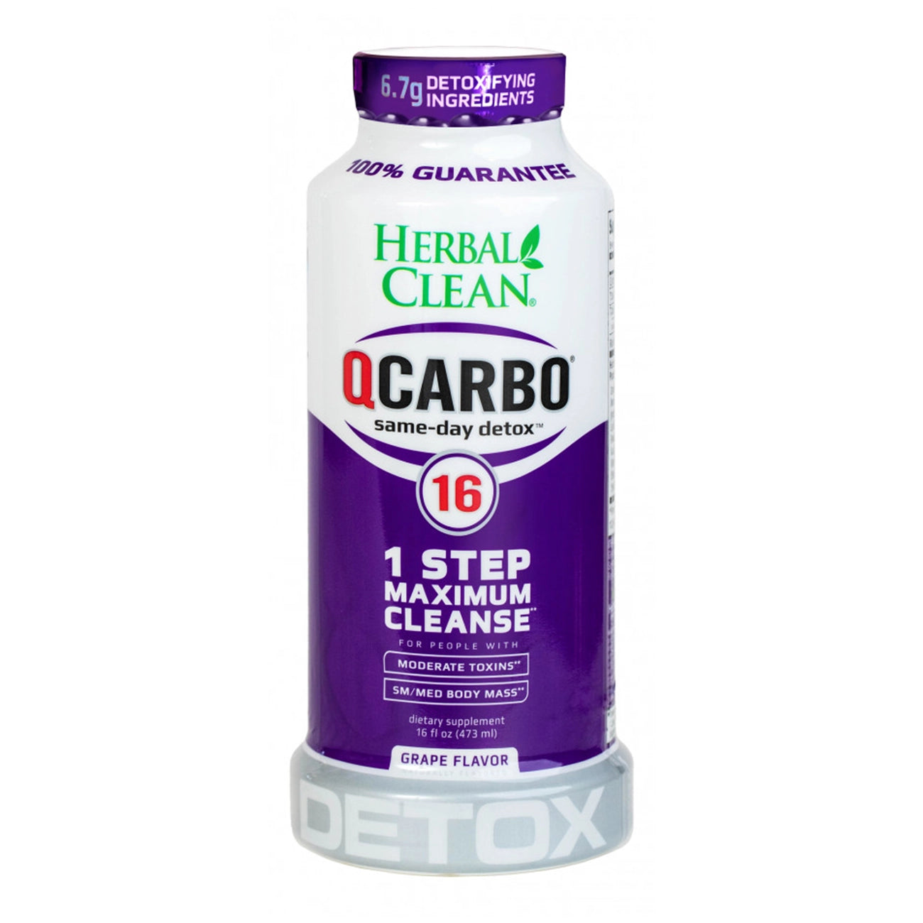 Herbal Clean "QCarbo 16oz 1 Step Maximum Cleanse"