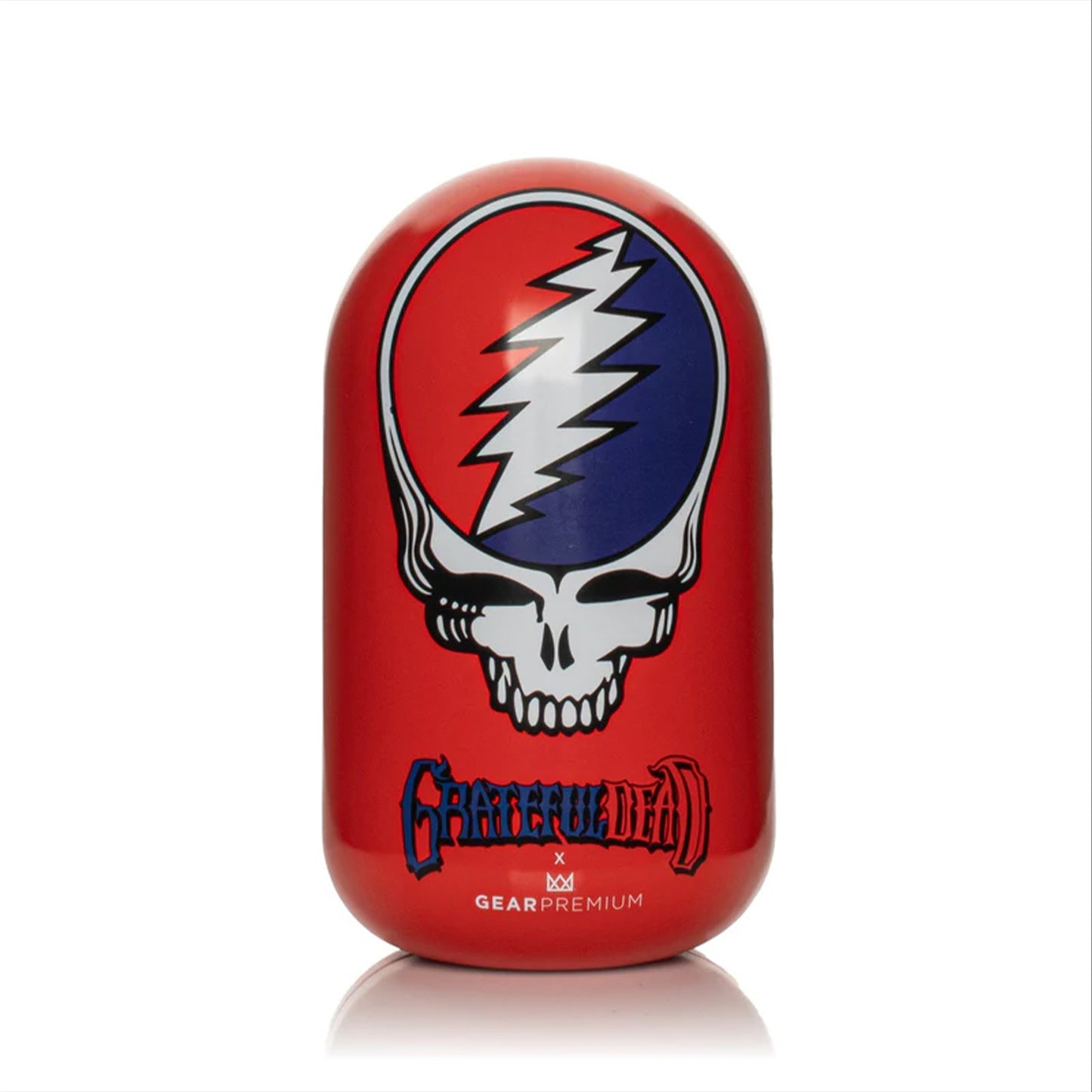 "5.5" Steal Your Face Sherlock" Collectible Tin Hand Pipe By Grateful Dead Glass