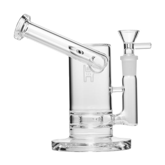"6" Clear Sidecar" Bubbler By Human Grade Glass