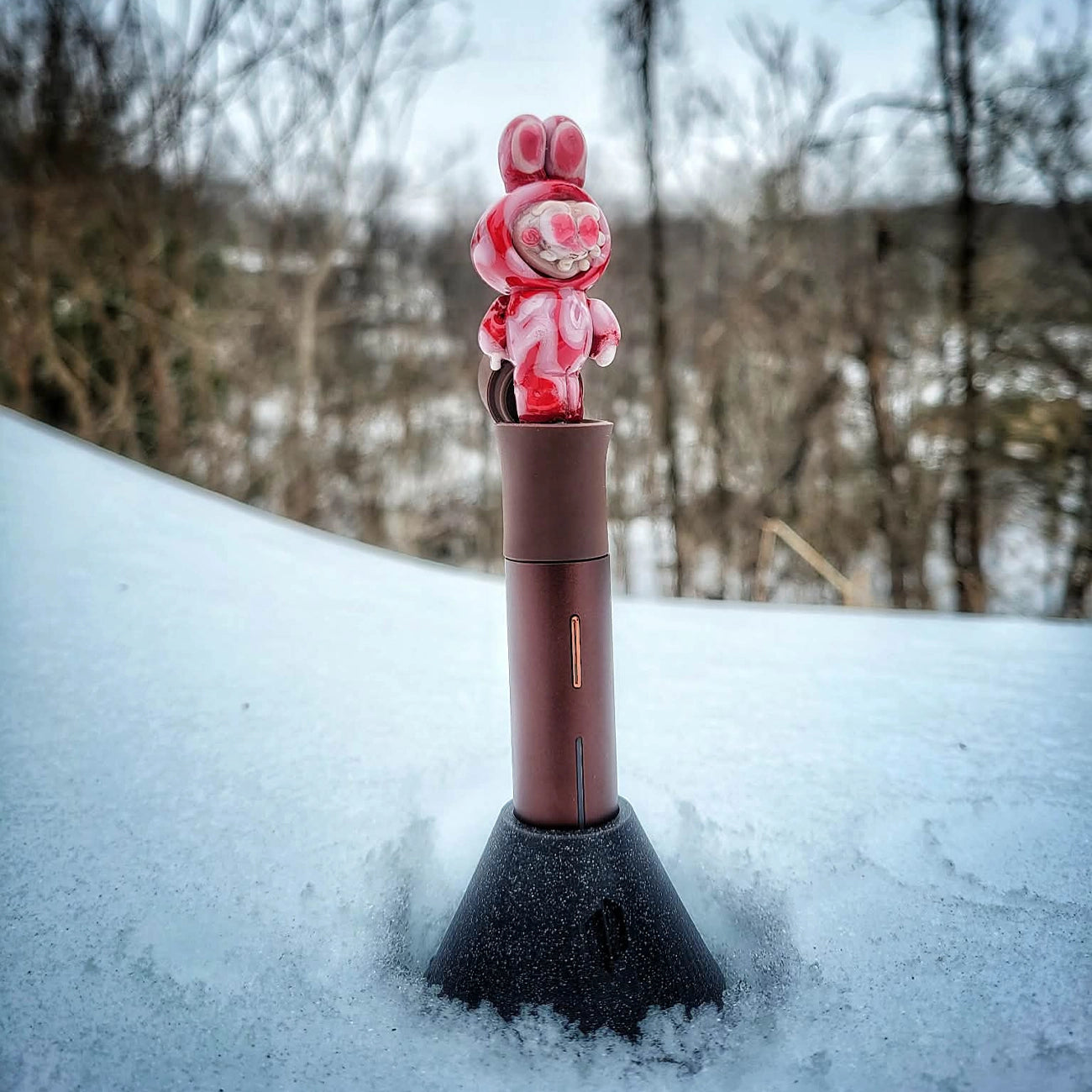 "Love Lapufpuf" Pivot Tip By Tammy Baller Glass