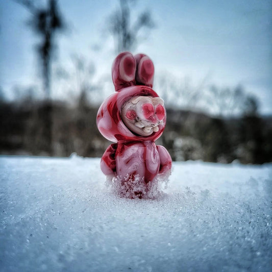 "Love Lapufpuf" Pivot Tip By Tammy Baller Glass