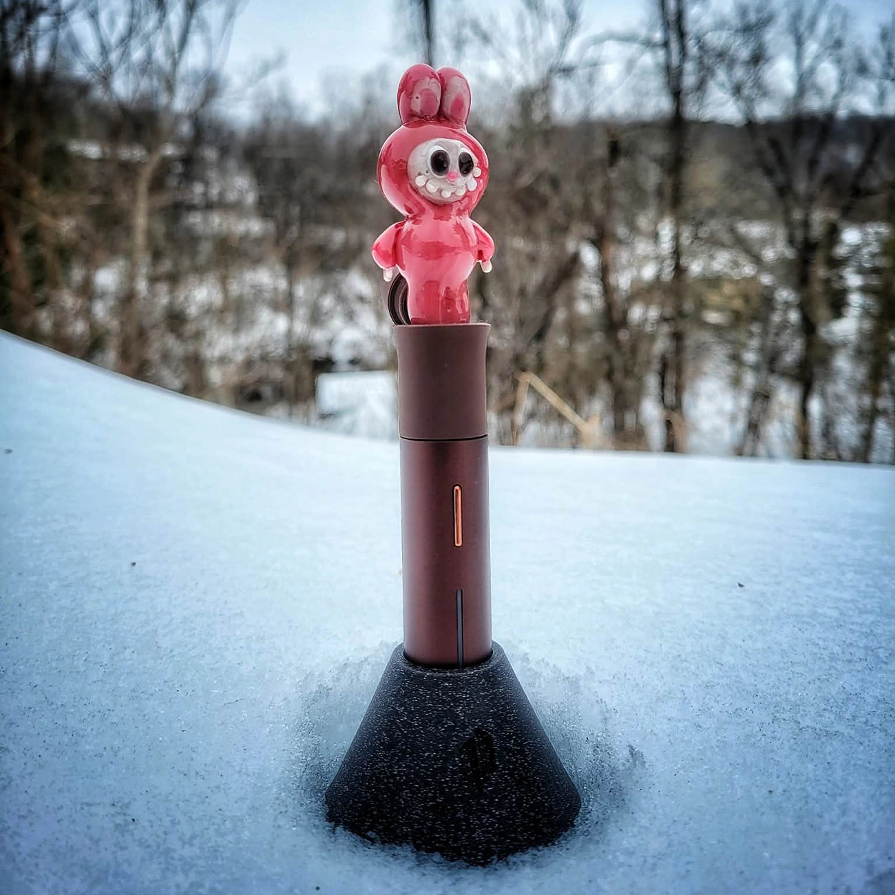 "Lychee Lapufpuf" Pivot Tip By Tammy Baller Glass