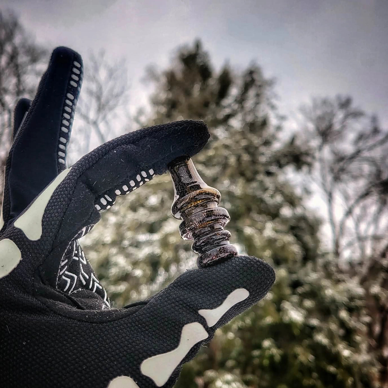 "Dichroic Bullet" Puffco Pivot Tip By Pulsar Glass