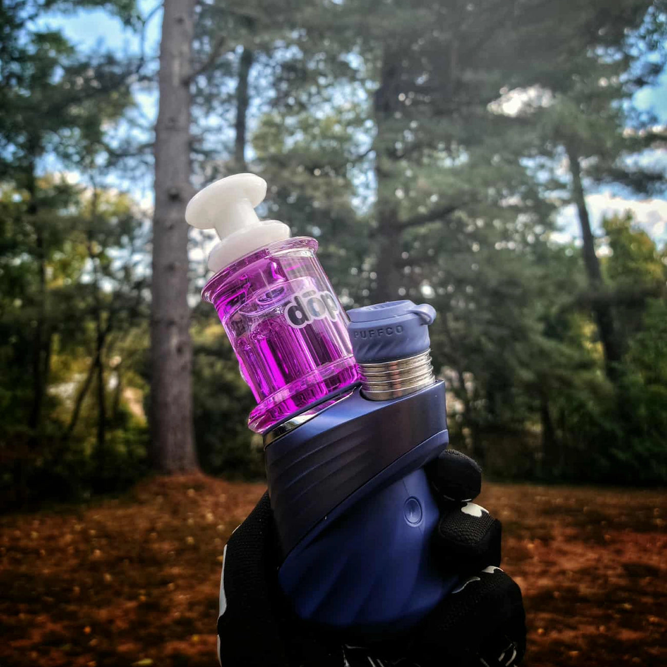 "Purple Glycerin Chugger" Puffco Attachment By Dop Glass