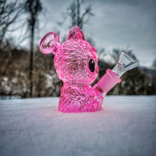"Pink Lafu" Waterpipe By Sesh Gear Glass