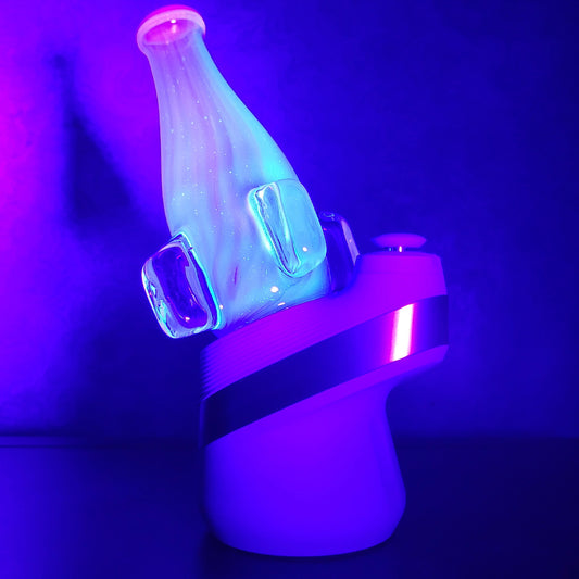 "Quantum Nuka Cola UV" Puffco Dry Top By Alec Blows Glass