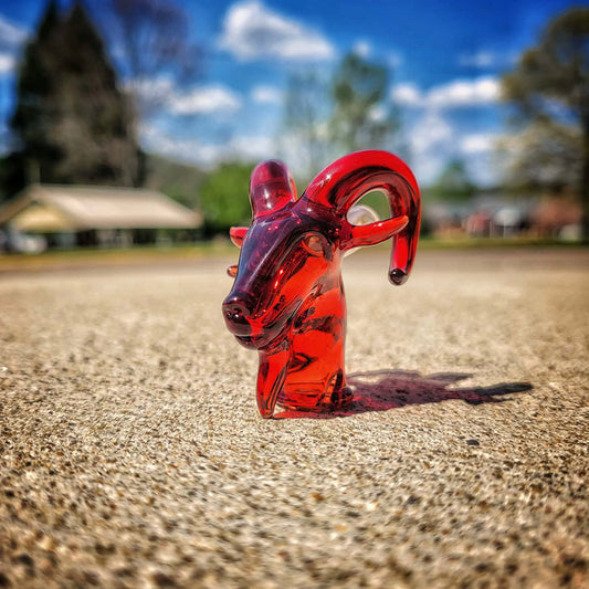 "Ruby Slipper Goat" Pivot Tip By MC's Glass