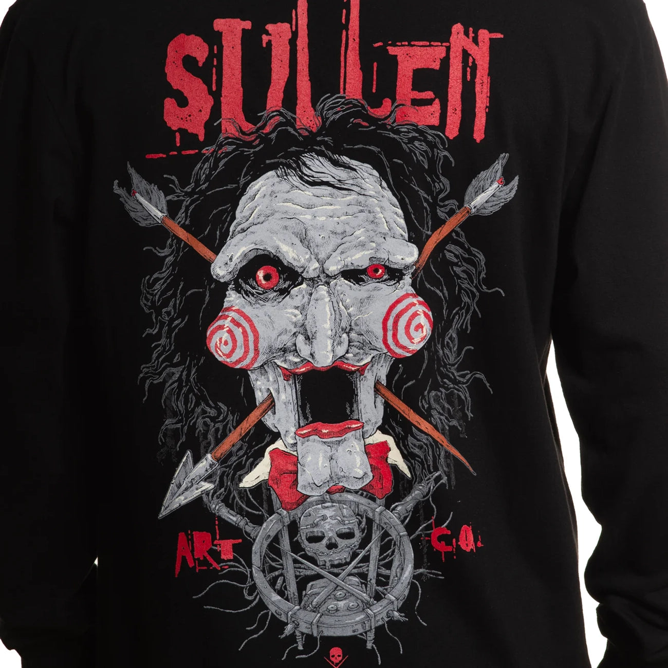 "Sawllen" French Terry Long Sleeve T-Shirt By Sullen