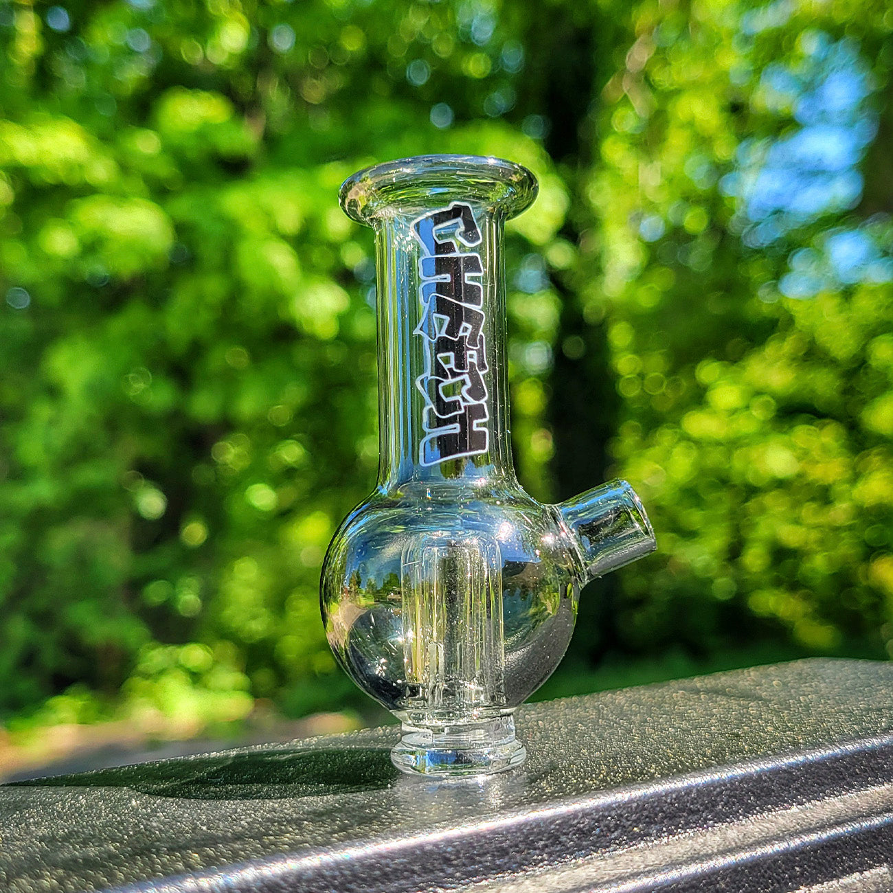 "Black Playful Beaker" Pivot Tip By Cheech Glass