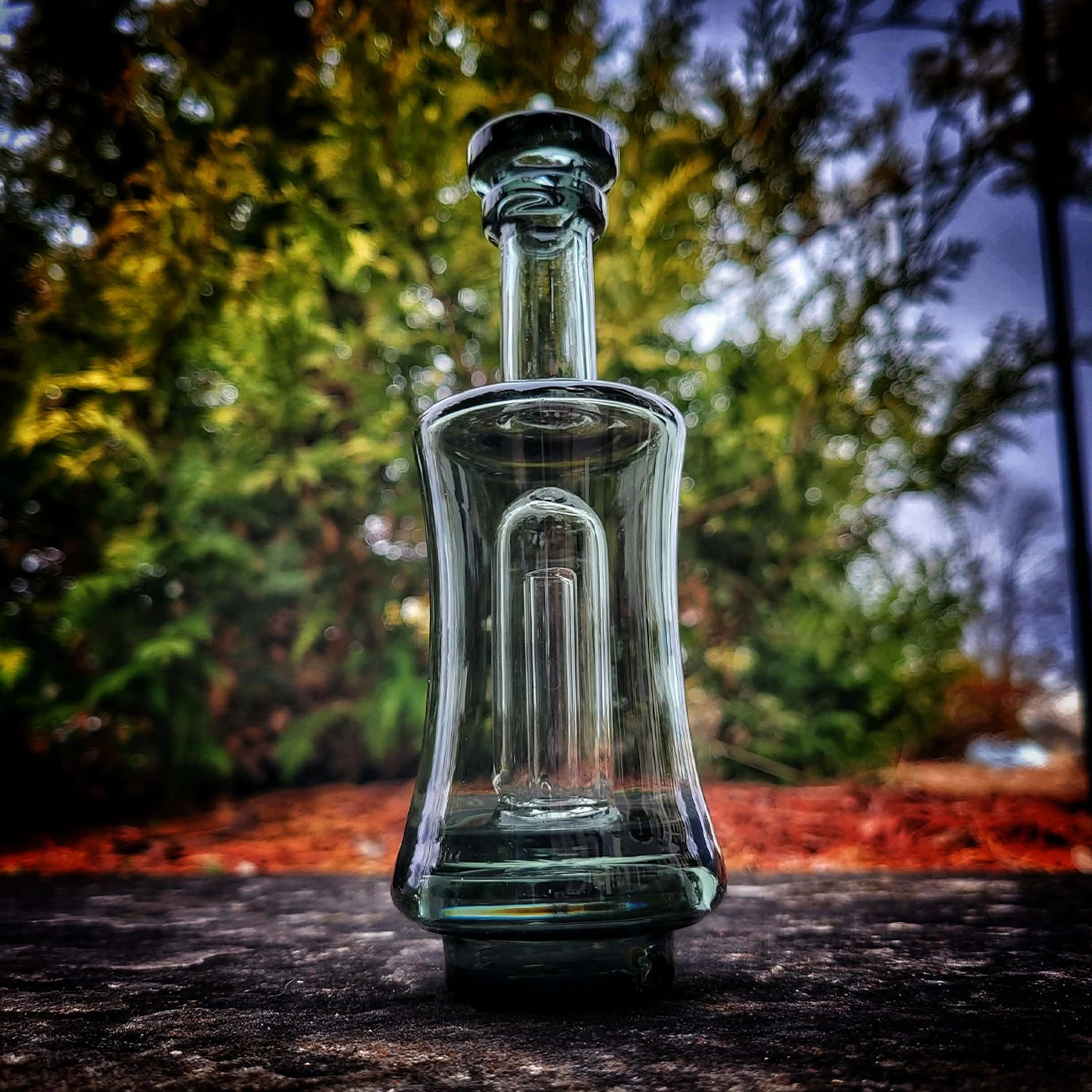 "Smoked Chugger" Focus.V Attachment By Greek Glass