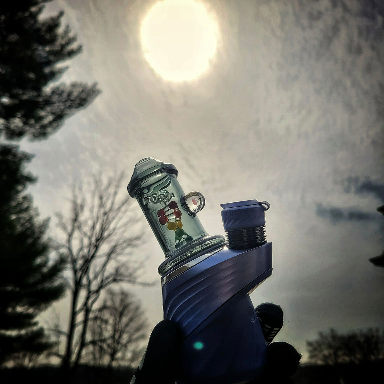 "Smoked DNA" Dry Top By Calibear Glass